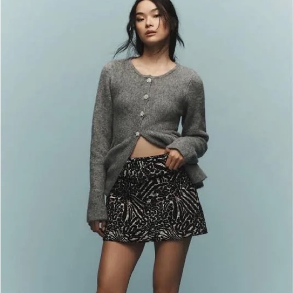 Maeve Anthropologie Women's Low-rise Belted Micro Mini Skirt
